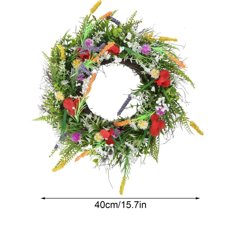 Home Decor Garland Wreath Wildflower Garland Colorful Spring And Summer  Garland Front Door Simulation Dried Flower Garland Buttercup Fresh Green  Plant