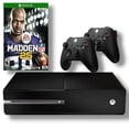 thumbnail image 1 of Restored Microsoft Xbox One Console 500GB Black with Two Retrofam Controllers and Madden NFL 25 (Refurbished), 1 of 5