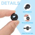 thumbnail image 3 of Uxcell Plastic Cord Locks, Single Hole Toggle Stopper Round Ball Shaped Adjustable Cord Stops Fastener Black, 3 of 6