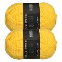 Uxcell Acrylic Yarn Skeins Soft Crochet Yarns for Knitting and Crocheting Craft Project Yellow