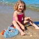 thumbnail image 4 of Beach Mesh Shovel With Mesh Beach Bag For Shell Collecting, Kids Filter Sand Scooper For Picking Up Shells, Shark Tooth Sifter Dipper For Boys And Girls, Beach Toy, 4 of 5