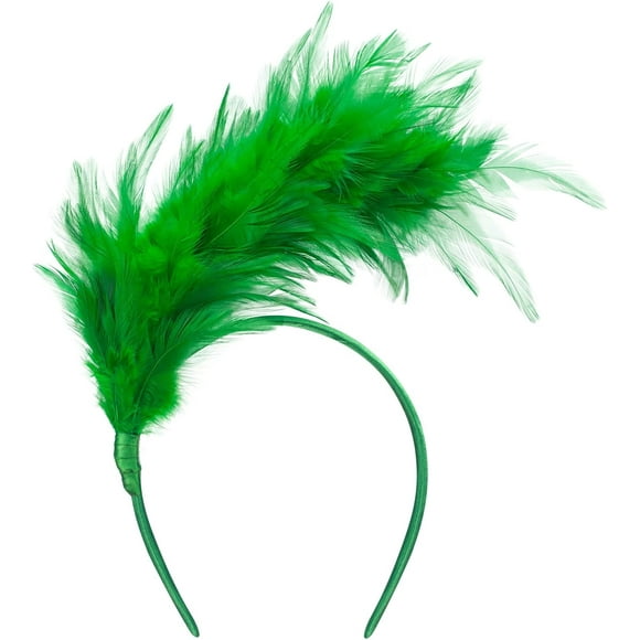czcpp-Feather Fascinator Headband for Women Kentucky Derby Headpiece Fascinator Hats Feathers for Cocktail Wedding Tea Party