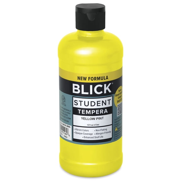 Blick Student Tempera Paint - Yellow, 16 oz bottle