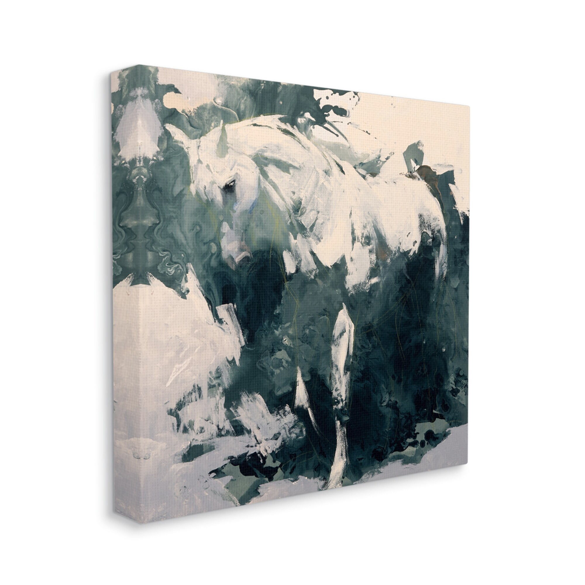 Stupell Industries Abstract Horse Portrait Busy Bold Movement Modern Painting, 36 x 36,Design by Julie T. Chapman