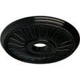 thumbnail image 3 of Ekena Millwork 20 1/8"OD x 3 7/8"ID x 1 7/8"P Berkshire Ceiling Medallion (Fits Canopies up to 6 3/8"), Hand-Painted Black Pearl, 3 of 7