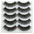 thumbnail image 1 of WREESH Eyelashes 3D 3D Eyelashes Thick Eyelashes 5 Pairs Pack High-grade Fiber, 1 of 6