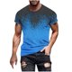 thumbnail image 1 of Camisetas de Manga Larga para Hombres Imprimir Fallow Cuello Redondo Camiseta, Moda Casual Manga Corta Mezcla de Algodón/Lino, 1 of 9