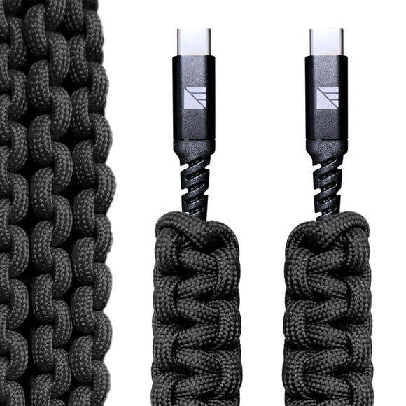 Cable USB-C Dark Energy 0,9 m Carga rápida trenzado negro