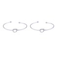 thumbnail image 1 of Minnieouse de metal Encanto Estilo simple Chicas Brazalete abierta Decoración del cuerpo Accesorio de moda Pulseras Brazalete Plata Type2 NO2 Minnieouse CBP234435, 1 of 5
