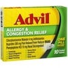 Advil Allergy & Congestion Relief Tablets 10 ea