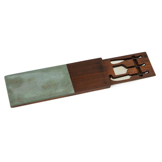 Picnic Plus PSM-560 Verdi Marble Cheese Board - Green