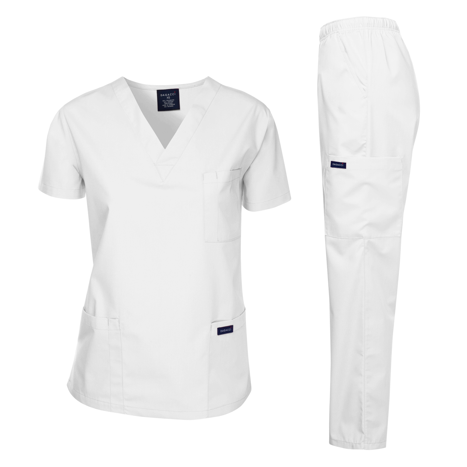 Dagacci Medical Uniform Unisex Scrubs Set Scrub Top and Pants - Walmart.com