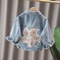 thumbnail image 4 of Edvintorg Toddler Denim Jacket Retro Casual Long Sleeve Button Coat Fall Winter School Kids Jean Jacket Children's Outerwear with Pocket, 4 of 9