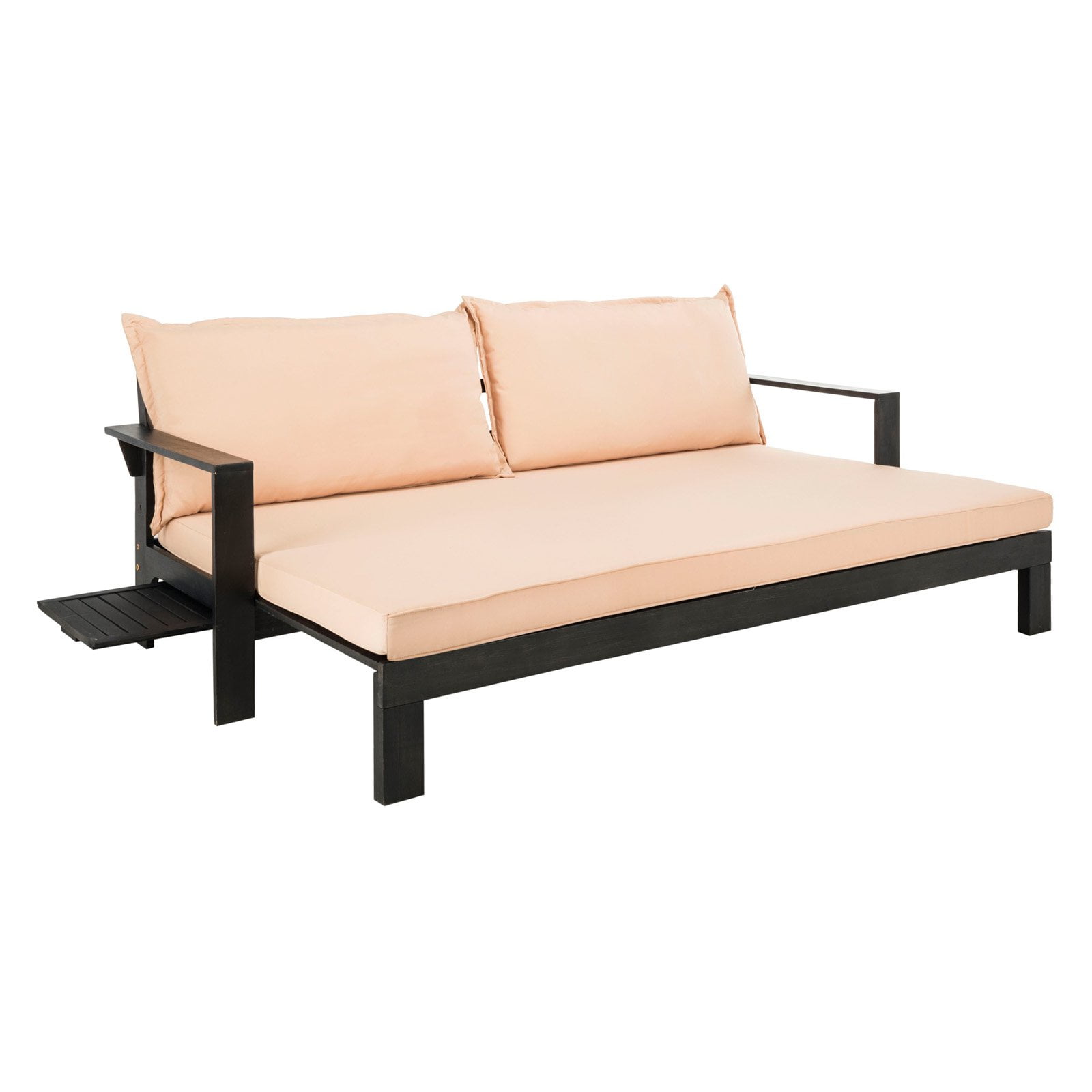 Double sun lounger with table clearance