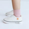 thumbnail image 3 of 0-5T Baby Solid Striped Casual Quarter Socks for Infant Toddler Kid Girls and Boys, 3 of 11