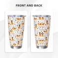 thumbnail image 3 of Fotbe Cute Dog Pattern 20 oz Tumbler Stainless Steel Vacuum Insulated Coffee Ice Cup Double Wall Travel Flask Leak-proof Coffee Cup-Without Straw, 3 of 8