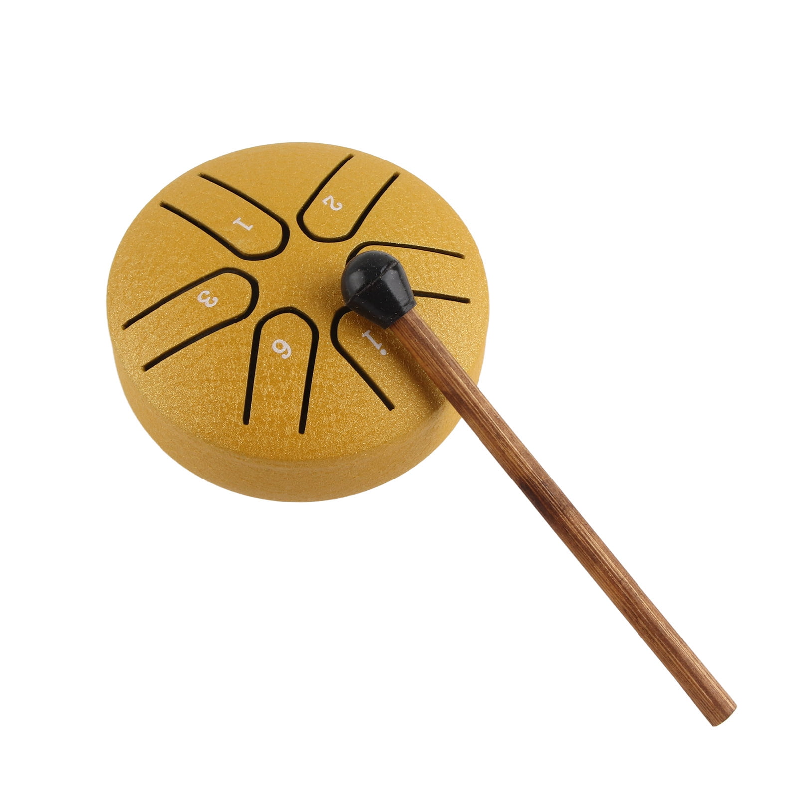 Mini Handpan Drum, 6 Note Percussion Instrument w/Stick, Soothing  Relaxing Sounds