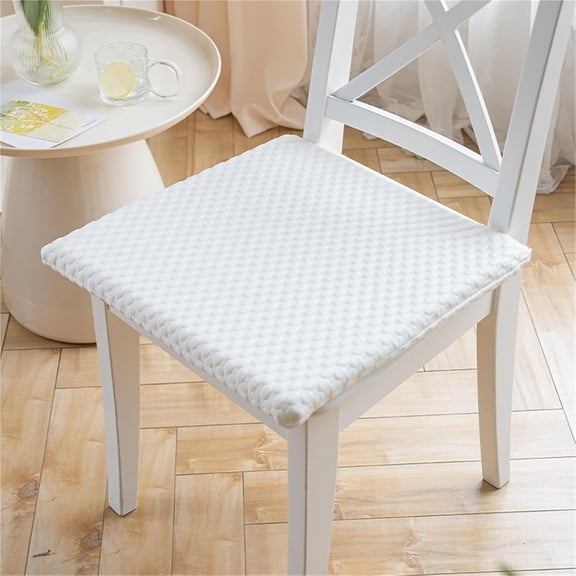 1 PCS Square Chair Cushions for Dining Chairs, 40x40cm High Memory Foam Seat Cushions Non-Slip Washable Pad Soft Fluffy Chair Pads with Removable Cover for Home Office School Restaurant