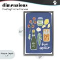 thumbnail image 4 of Stupell Industries Rustic Lodge Italian Kitchen Necessities Gray Floating Frame Canvas Art, 17 x 25, by Amanda Houston, 4 of 8
