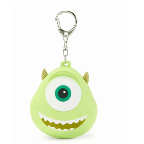 Disney Parks Mike Wazowski Keychain Monsters Inc Head Puffy Silicone New