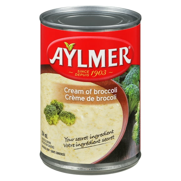 Aylmer Condensed soup Cream of broccoli, 284 mL Can Crème de brocoli condensée