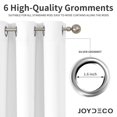 thumbnail image 4 of Cortinas Joydeco con aislamiento térmico, 2 paneles, 213 x 213 cm, color blanco, 4 of 6