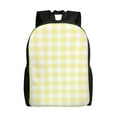 thumbnail image 1 of Easygdp Lemon Yellow Checkboard Mochila Versátil y Elegante: Comodidad, Almacenaje y Durabilidad para la Universidad, Trabajo, Viajes y Uso Diario, 1 of 8