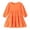Orange, variant on mgoYE Girl Long Sleeve Dress Tiered Ruffle Swing Tunic Shirt Dress