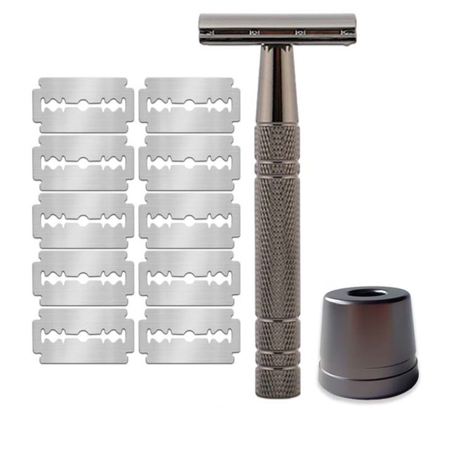 ABPWLY Style Rasoir Rasoir Manuel Lame Rétro pour Barbe Lame en Acier Inoxydable à Double Face Rasage Liquidation Produits de Beauté Canada Days Beauté et Soins Personnels Beauté et Soins Personnels