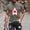 Dark Gray, variant on Men's Canadian Flag Print Short Sleeve Round Neck Pullover T - Shirt