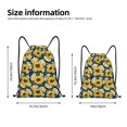 thumbnail image 2 of Fotbe Sunflowers Bolsa Mochila con Cordón Estampada, Bolsa de Gimnasio Deportiva, Bolsa Cinch, Bolsa con Cordón para Hombres y Mujeres-Medium, 2 of 6