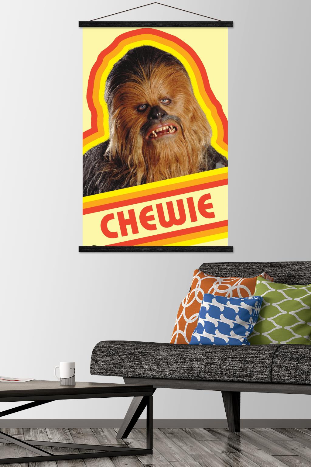 Star Wars: Saga - Chewie Wall Poster with Wooden Magnetic Frame, 22.375" x 34"