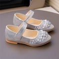 thumbnail image 6 of Owordtank Girls Dress Shoes Toddler Girls Wedding Party Princess Shoes Mary Jane Low Heels Sandals, 6 of 7