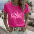 thumbnail image 2 of Axdhxbd Pink Ribbon Graphic Tees for Women Plus Size Breast Cancer Awareness Short Sleeve Shirts Soft Comfy Crew Neck Tshirts Holiday Tops Hot Pink S, 2 of 6