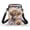 Calf Floral Design, variant on Dog Paw Print Adult Adjustable Shoulder Strap Crossbody Bag Polyester with Shoulder Strap Shoulder Bag for Casual Use