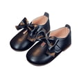 thumbnail image 2 of Dpytoraw Toddler Girls T-Strap Bow Dress Shoes, Mary Jane Flats for Wedding, Party & School Sizes 7, 2 of 4