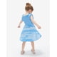 thumbnail image 5 of Vestido para Niña Pequeña Disney Frozen Elsa Azul Claro con Volantes 4-5 Años, 5 of 8