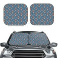 thumbnail image 6 of Lsque Dachshund Dog Puppy 2 PCS Windshield Sun Shade | CarFoldable Window Covers | Car Accessories Reflect UV for Universal Cars SUV Truck | Large, 6 of 7