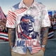 thumbnail image 2 of Bandera de Estados Unidos Donald Trump disparando Levanta el puño Fotos Nunca te rindas 14 de julio de 2024 Camisas hawaianas divertidas en 3D Blusas, 2 of 5