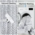thumbnail image 3 of Garvee 8' x 10' Moroccan Bohemian Rug Indoor Geometric Floor Carpet Farmhouse Non Slip Low Pile Rug for Living Room Bedroom, Gray, 3 of 6