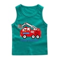 thumbnail image 1 of RXIRUCGD 2025 Vêtements d'Été pour Enfants Chemise de Base à Col Rond Sans Manches pour Garçons, 1 of 2