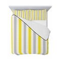 thumbnail image 7 of Quilts Twin-XL Size Bedding Set, Yellow Stripe Lightweight Quilted Comforter, Geometric Grey White Vertical Striped Soft Reversible Bedspread Coverlet with Pillow Covers for All Season, 68" x 98", 7 of 7