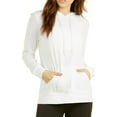 thumbnail image 4 of Sofra Women's Thin Cotton Pullover Hoodie Sweater M, White, 4 of 4