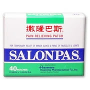 6 Pack Salonpas Patches Regular 2.5 X 1.65 40 per pack