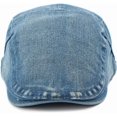 thumbnail image 3 of CLOUJI Newsboy Cap for Men Adjustable Flat Ivy Gatsby Cabbie Driving Hat Breathable Denim Cotton Golf Cap, 3 of 7