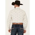 thumbnail image 4 of Panhandle Men's Rough Stock By Steer Head Print Long Sleeve Pearl Snap Western Natural XX-, 4 of 4