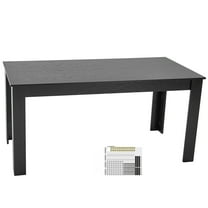 KFFKFF Rectangular Dining Surface, 63-inch Long Spacious Wooden Table for 4-6 Individuals, Contemporary Mealtime Furnishings, Meeting Table Capable of Holding 330LBS