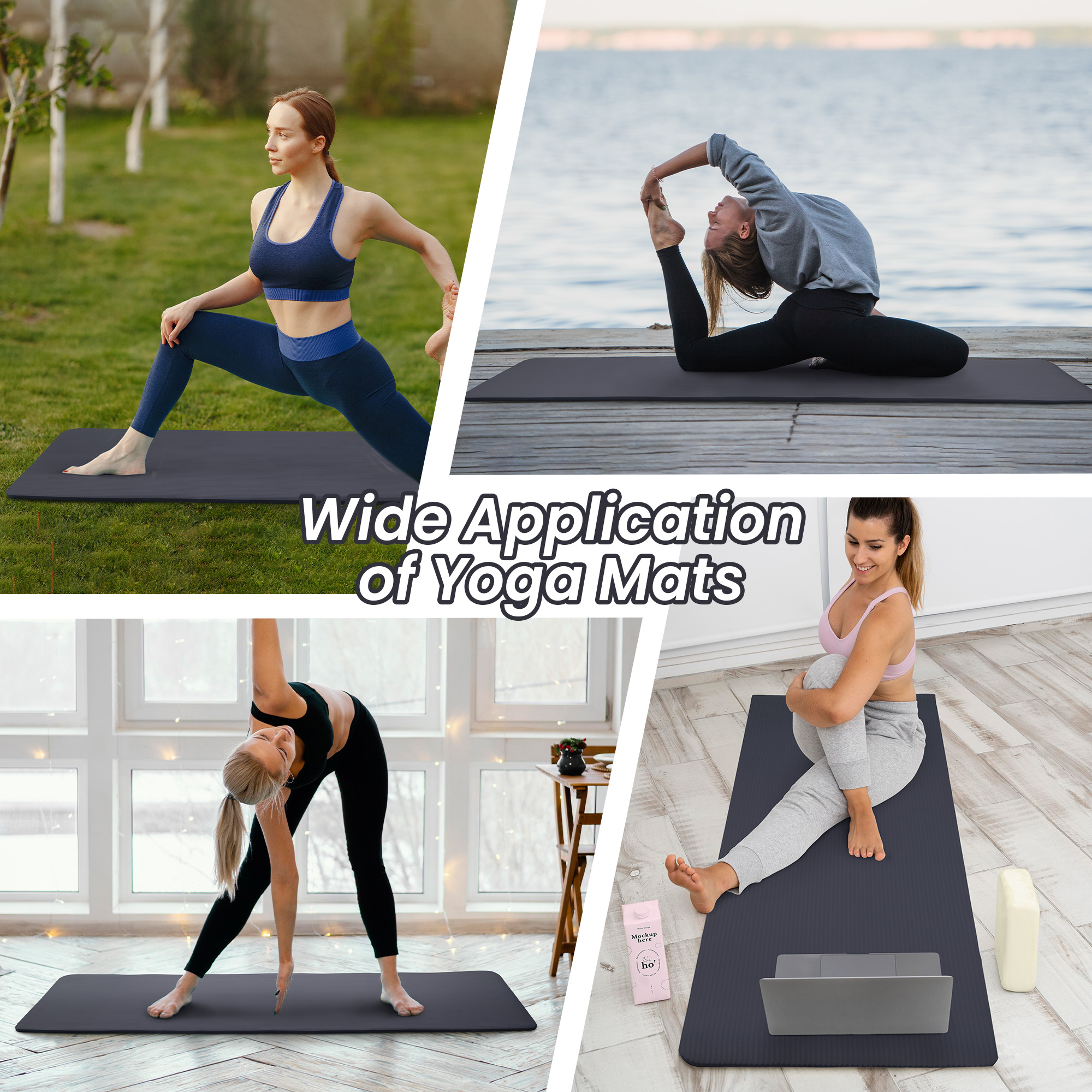 Flexwave Non-Slip Yoga Mat, 71" x 24" With Strap photo 6