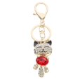 thumbnail image 1 of Creative Diamond-encrusted Key Ring Cat Shaped Charm Keychain Bag Pendant Jewelry Accessories Car Decoration (Black), 1 of 3