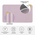 thumbnail image 4 of Purple Striped Doormat Outdoor Entrance 18"x30", Modern Simple Farmhouse Beige Vintage Absorb Moisture Dirt Door Mats, Non-Slip Rubber Backing Floor Mats Indoor, Low-Profile Front Door Rugs, 4 of 9